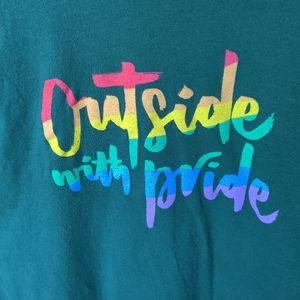 REI Outside With Pride T-Shirt Large Green